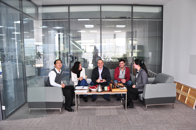 The Customer Came to Our Company to Sign a Cooperation Agreement